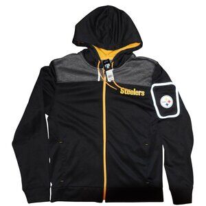 NWT Pittsburgh Steelers Game Elite Full Zip Hoodie Jacket Men's Medium